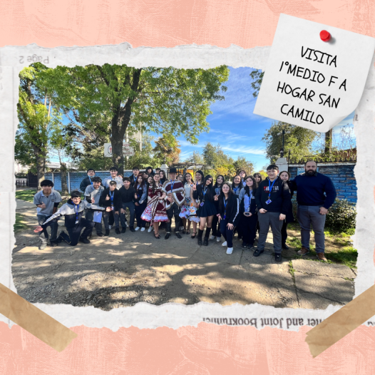 Estudiantes de 1°medio F realizaron una significativa visita solidaria al Hogar de Ancianos San Camilo